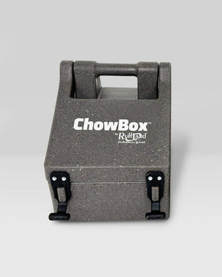 ChowBox™ Mini by RuffLand® Performance Kennels, featuring a compact and sturdy design with a handle on top for easy carrying.