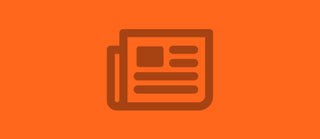 News Icon on Orange