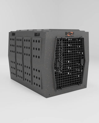 RuffLand Titan Kennel in Millstone Angled Right