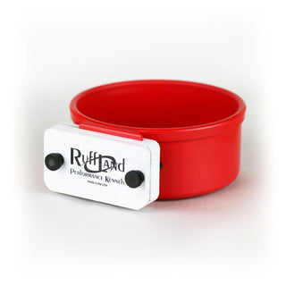 RuffLand Kennels Dog Bowl Red