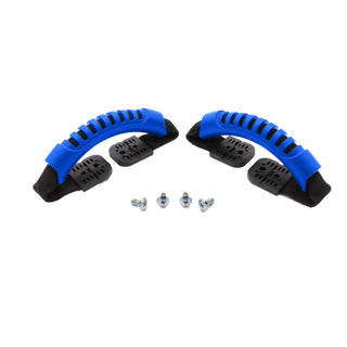 RuffLand® Performance Kennels dual blue handle replacements with screw fittings for added style and security.